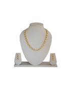 Golden Kundan  Necklace With Earring Set For Women And Girls