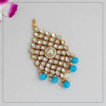Turquoise maang-tikka 1