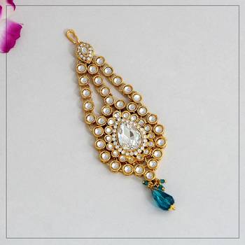 Blue maang-tikka 1