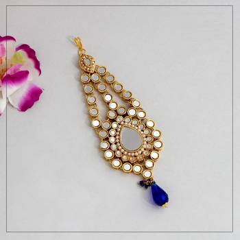 Blue maang-tikka 1