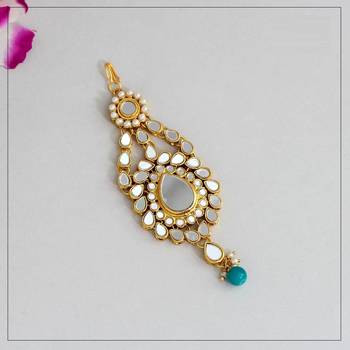 Turquoise maang-tikka 1