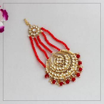 Red maang-tikka 1