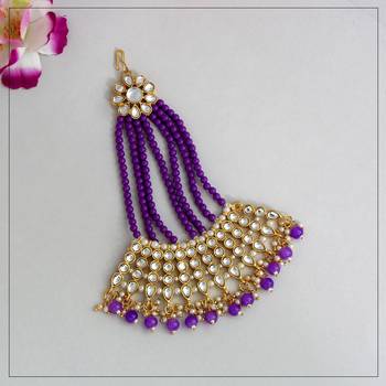 Purple maang-tikka 1
