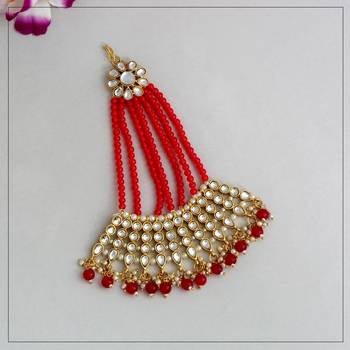 Maroon maang-tikka 1