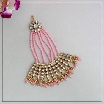 Pink maang-tikka 1