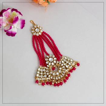 Maroon maang-tikka 1