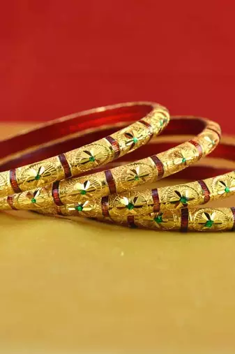 Rajasthani Gokharoo,Kara Churi Meenakari,Moti,Cz,Stone,Bangles