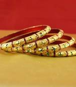 Rajasthani Gokharoo,Kara Churi Meenakari,Moti,Cz,Stone,Bangles