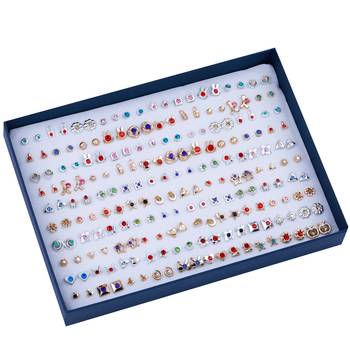 Stud Earring Elegant  Multicolor Multi Designe Set Of 100 Earrings for girls 2