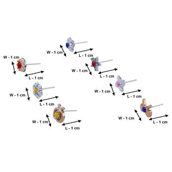 Stud Earring Elegant  Multicolor Multi Designe Set Of 100 Earrings for girls 4