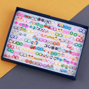 Stud Earring Box Multicolor Different  Designe Set Of 100 Earrings for girls 1