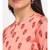 Peach Punch Floral Printed Kurti with Straight Palazzo