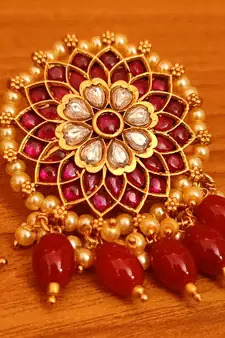 Red earrings