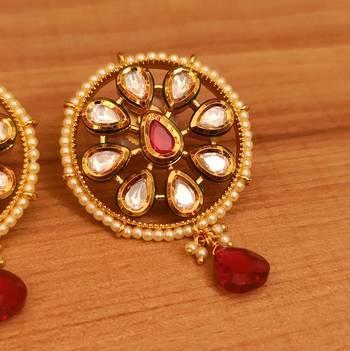Red earrings 2