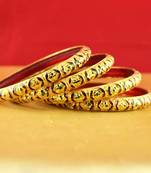 Rajasthani gokharoo,kara churi meenakari,moti,cz,stone,bangles size-2.4,2.6