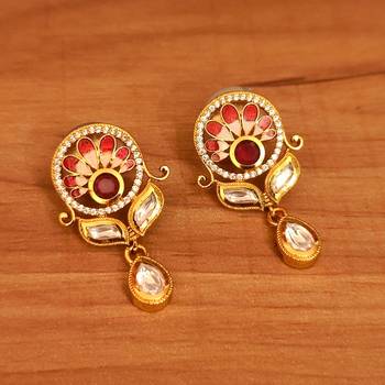 Red earrings 1