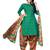 Sea-green printed cotton salwar