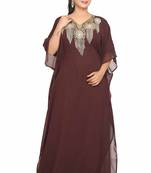 Dubai Kaftan Women Dress Moroccan Caftan Very Fancy Kaftans Georgette Long Gown African Arabian Islamic