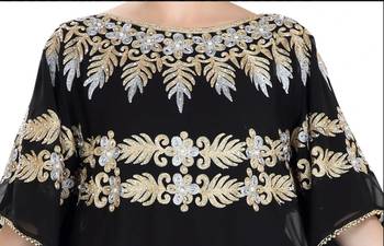 Black Aari And Embroidered Farasha 3