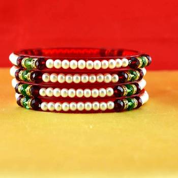Rajasthani gokharoo,kara churi meenakari,moti,cz,stone,bangles size-2.4,2.6,2.8 1