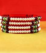 Rajasthani gokharoo,kara churi meenakari,moti,cz,stone,bangles size-2.4,2.6,2.8