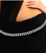 Multicolor agate waist-belt