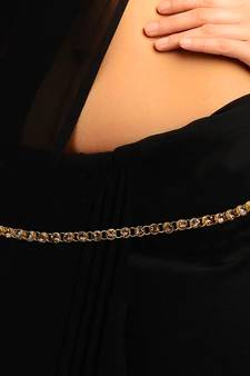 Multicolor agate waist-belt
