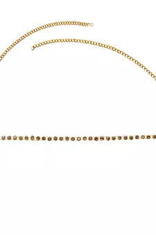Multicolor agate waist-belt