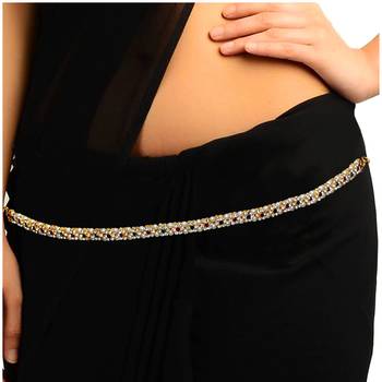 Multicolor agate waist-belt 1