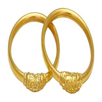 AkinosKIDS Traditional Bangle Nazariya for newborn- Gold Plated 1