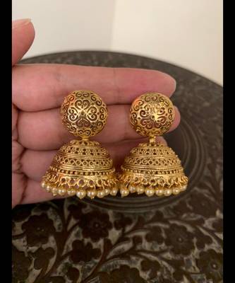 Yellow jhumkas 1