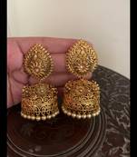 Yellow jhumkas