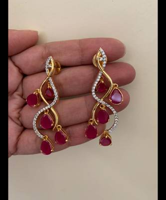 Yellow cubic-zirconia-cz-earrings 2