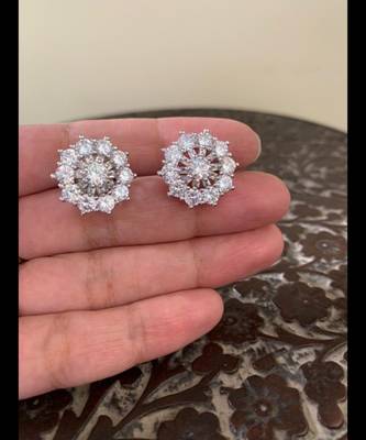Silver cubic-zirconia-cz-earrings 1