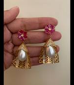 Gold cubic-zirconia-cz-earrings