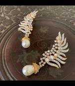 Gold cubic-zirconia-cz-earrings