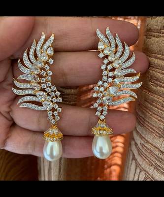 Gold cubic-zirconia-cz-earrings 2