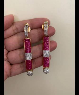 Gold cubic-zirconia-cz-earrings 1