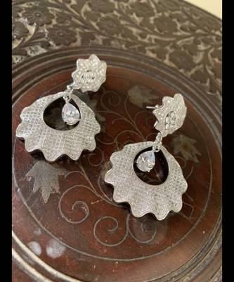 Silver cubic-zirconia-cz-earrings 1
