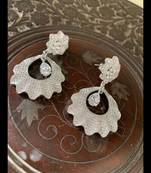 Silver cubic-zirconia-cz-earrings