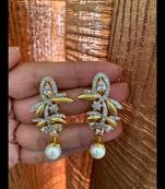 Gold cubic-zirconia-cz-earrings