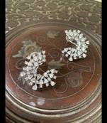 Silver cubic-zirconia-cz-earrings