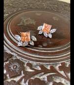 Silver cubic-zirconia-cz-earrings