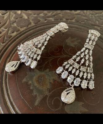 Silver cubic-zirconia-cz-earrings 1