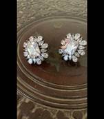 Silver cubic-zirconia-cz-earrings