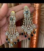 Black cubic-zirconia-cz-earrings