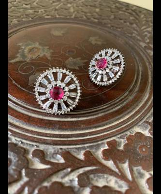 Black cubic-zirconia-cz-earrings 1