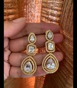 Gold cubic-zirconia-cz-earrings