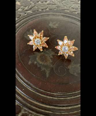 Yellow cubic-zirconia-cz-earrings 1