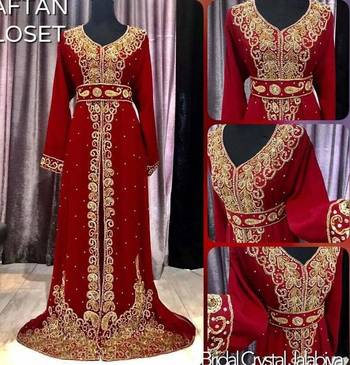 New Moroccan Caftan African Attire Bridesmaid Abaya Long Forma Beaded Dubai Kaftan Islamic dress  3